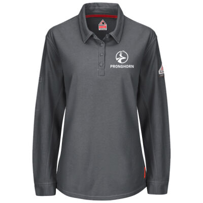iQ Series® Women's Long Sleeve Polo with 4-Button Placket Thumbnail