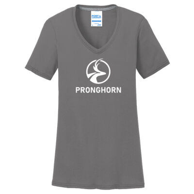 Port & Company® Ladies Performance Blend V-Neck Tee Thumbnail